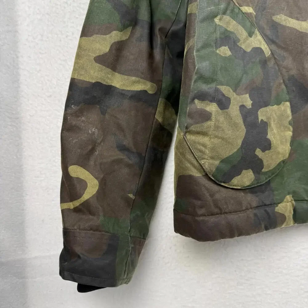 Freemans Sporting Club Mens XL Camo Waxed Cotton Jacket Shearling Lined USA - Picture 2 of 12